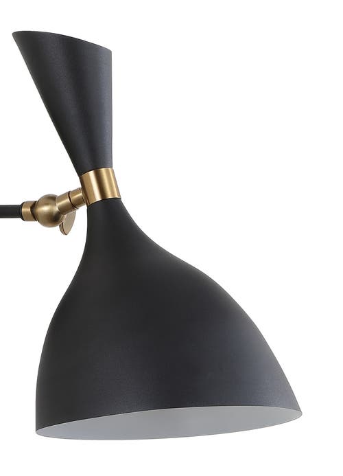 Jonathan Y Josef Iron Retro Led Wall Sconce In Black/brass Gold