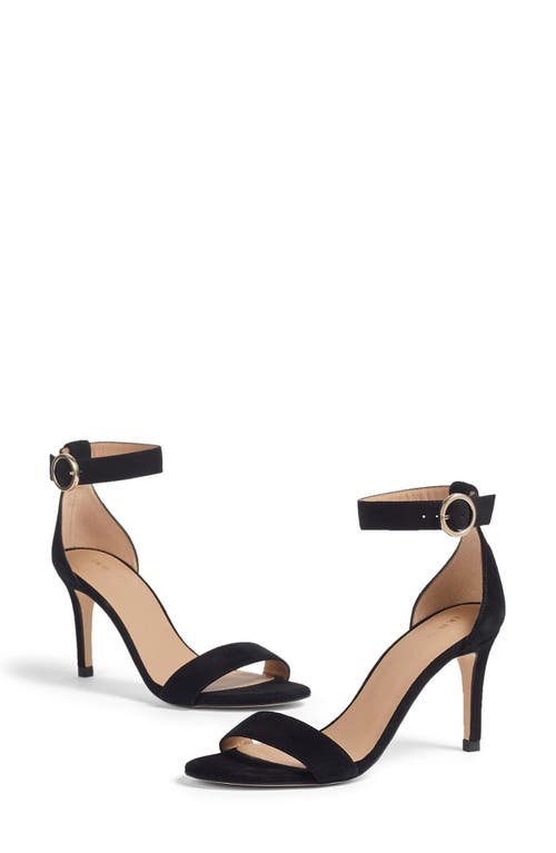 LK Bennett Ivy Ankle Strap Sandal Black at Nordstrom,