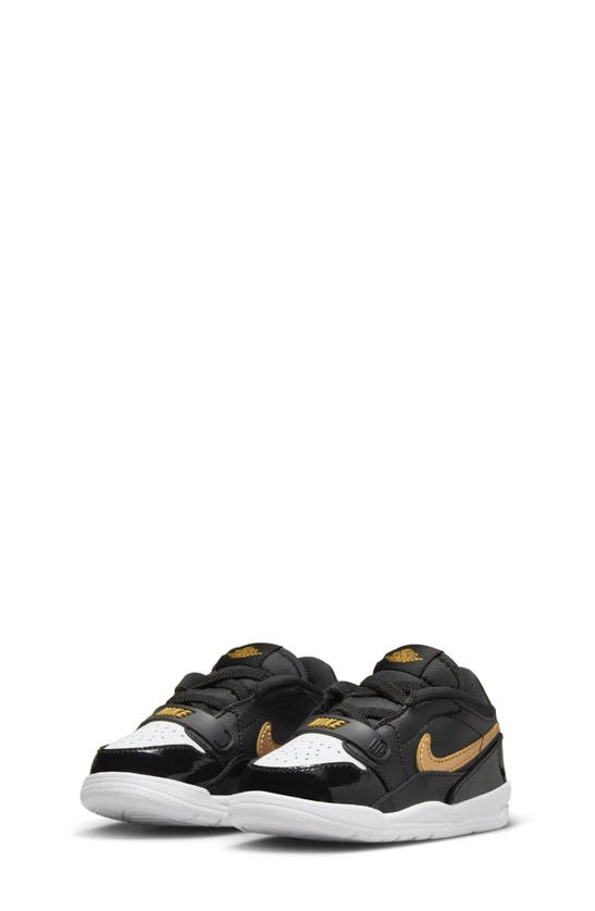 Nike Kids' Jordan Legacy 312 Low Sneaker In Black/ Metallic Gold