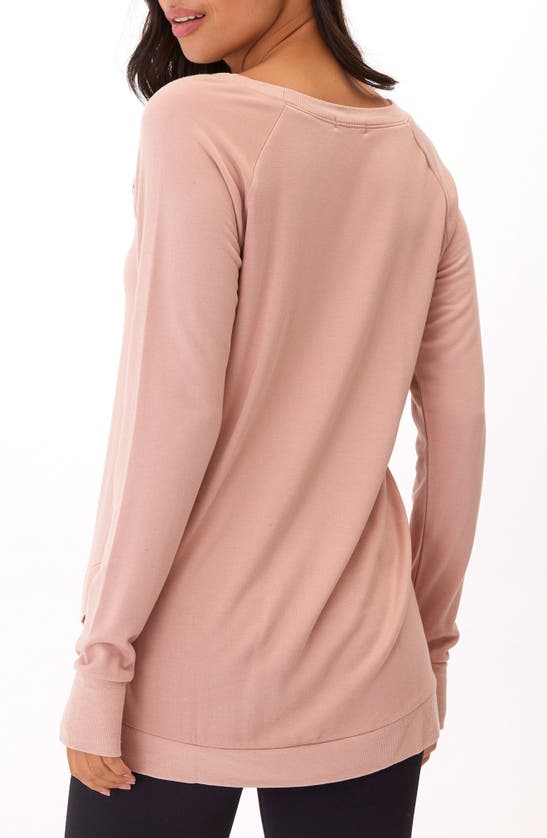 Shop Threads 4 Thought Leanna Feather Fleece Tunic In Latte