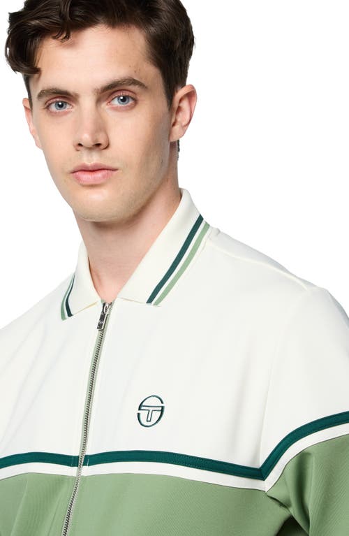 Shop Sergio Tacchini Olmi Track Jacket In Hedge Green