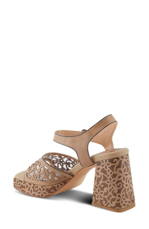 Shop L'artiste By Spring Step Savychic Square Toe Sandal In Beige