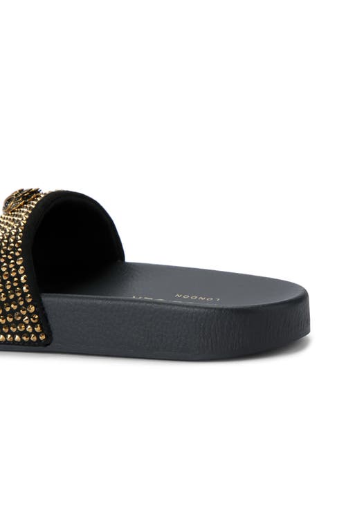 Shop Kurt Geiger London Meena Embellished Slide Sandal In Open Yellow