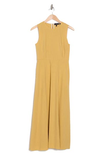 THEORY THEORY LINEN BLEND A-LINE DRESS