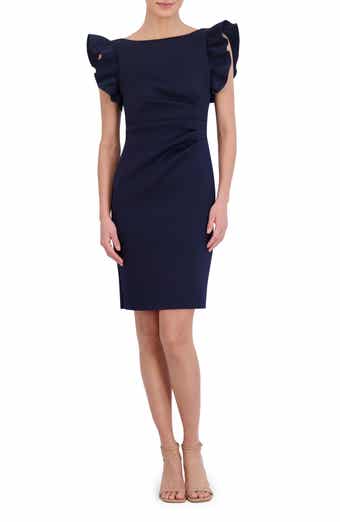 Eliza J Mock Neck Lace Sheath Dress Nordstrom