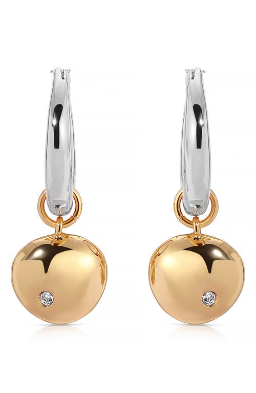 Ettika Polished Pebble Huggie Hoop Earrings In Gold/silver