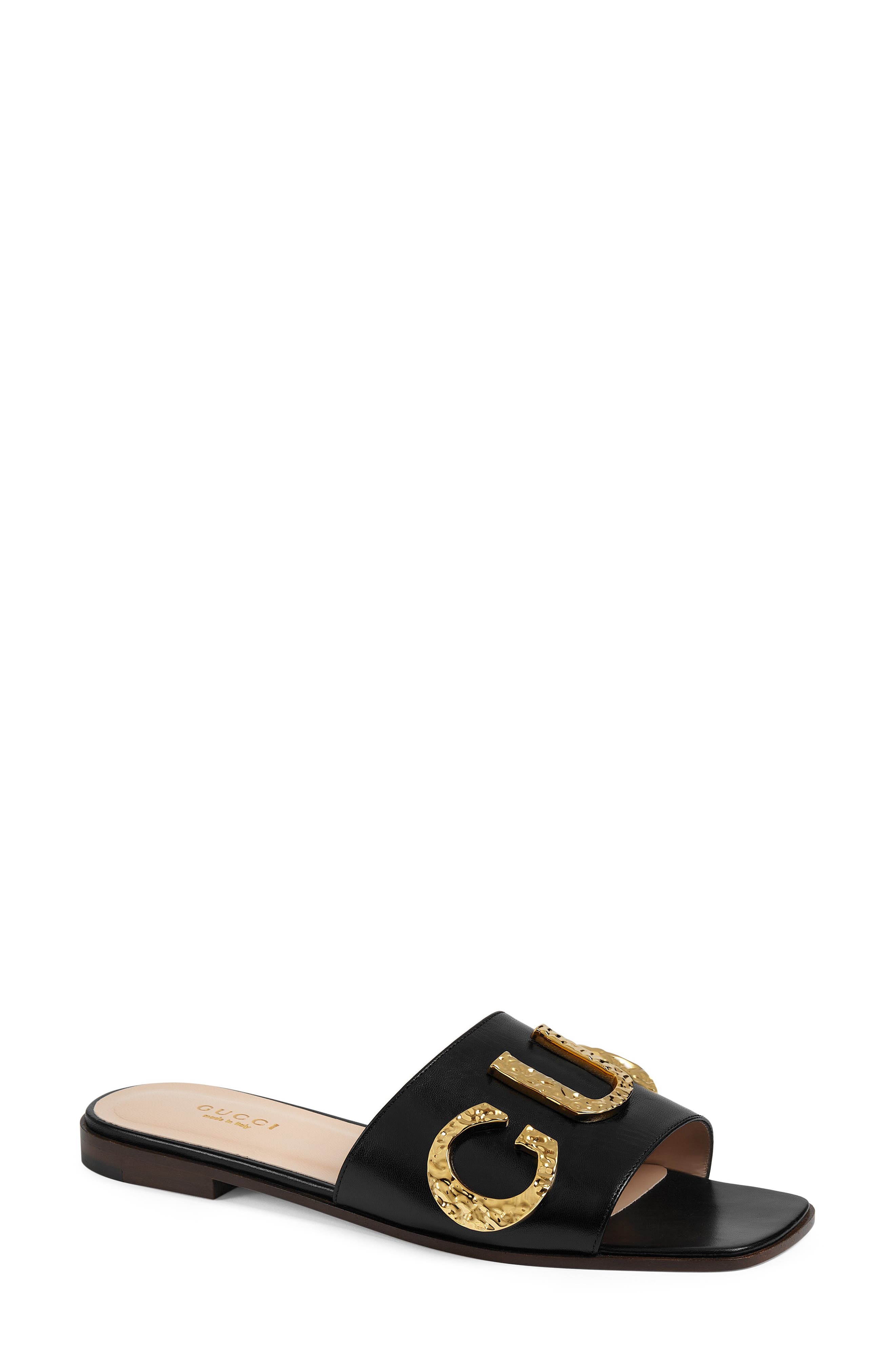 black gucci sandals for women