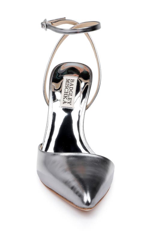 BADGLEY MISCHKA BADGLEY MISCHKA COLLECTION INDIE II ANKLE STRAP POINTED TOE PUMP 