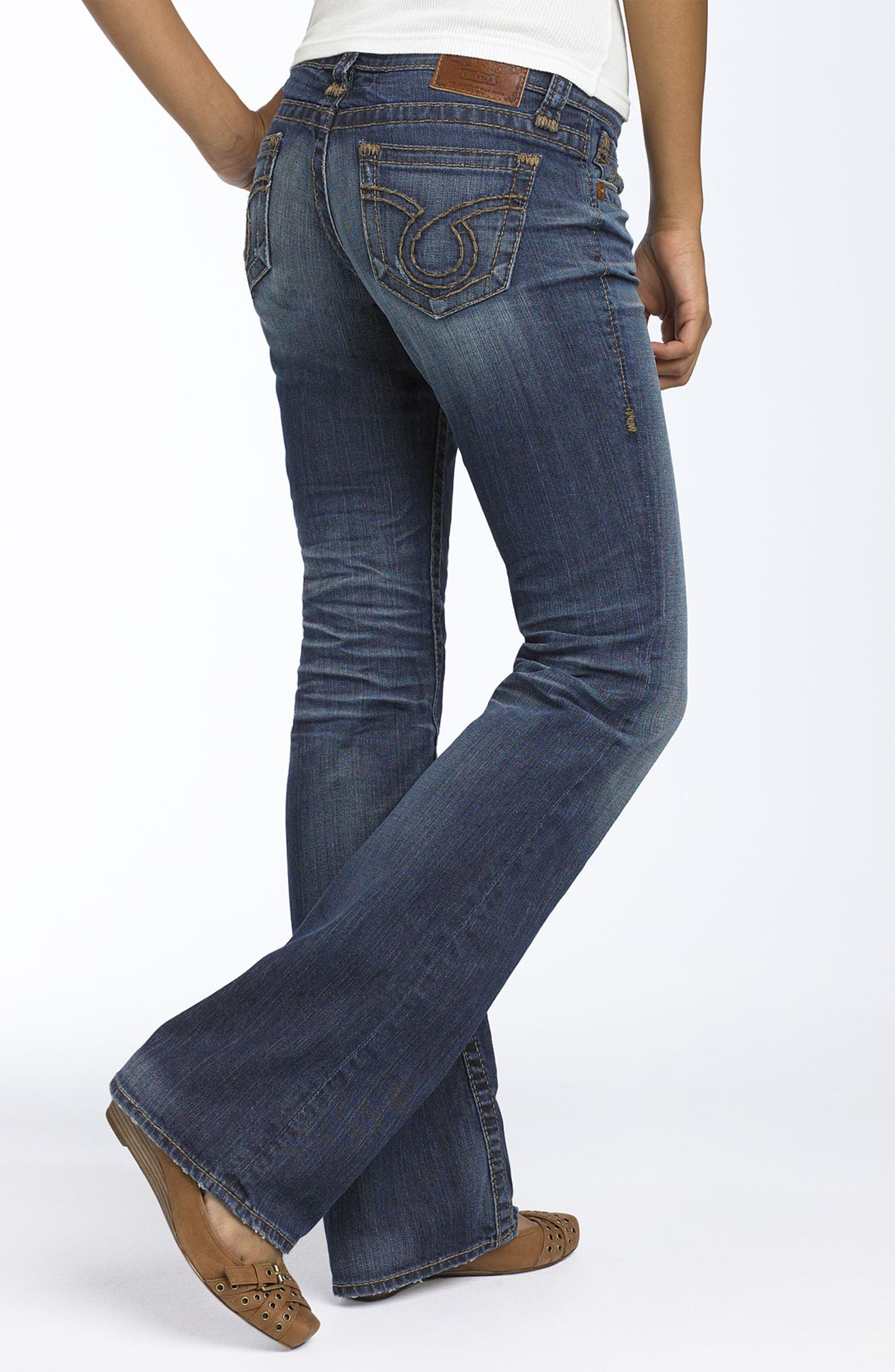 Big Star 'Liv' Low Rise Bootcut Stretch Jeans (Juniors) | Nordstrom