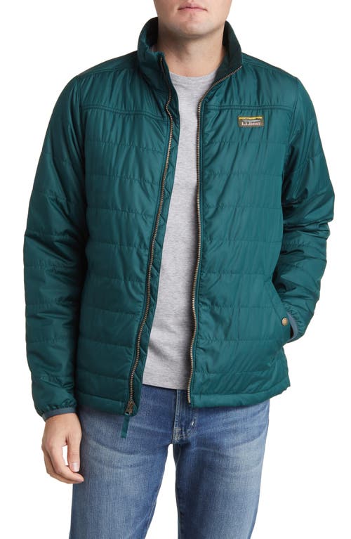 L.l.bean Mountain Classic Water & Wind Resistant Insulated Puffer Jacket In Dark Pine