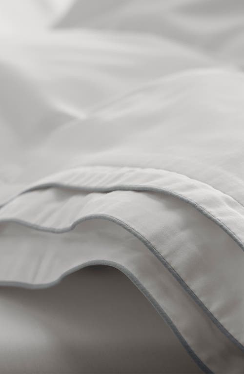 Shop Boll & Branch Signature Triple Pleat Organic Cotton Sheet Set In White/shore