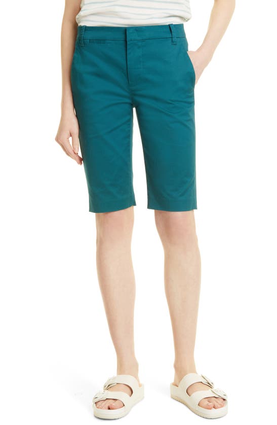 Vince Coin-pocket Cotton Bermuda Shorts In Dk Blue Waltz