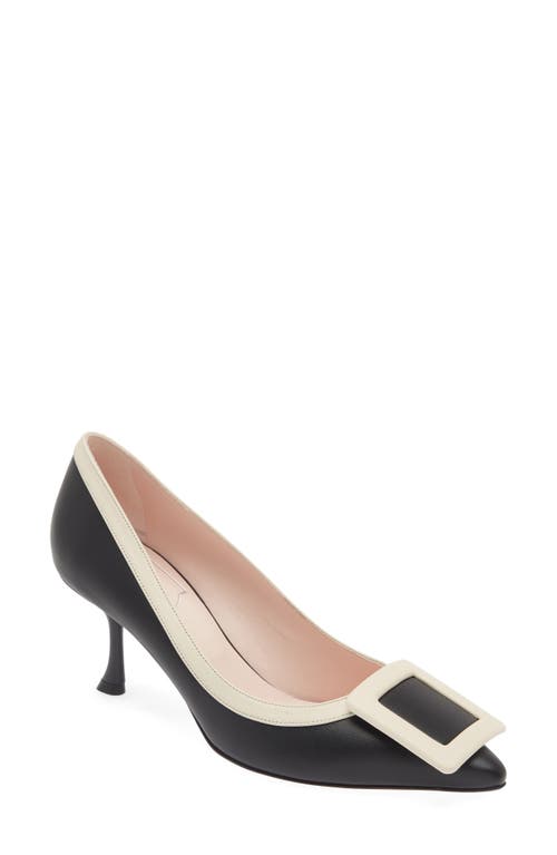 Roger Vivier Viv In Black/ivory