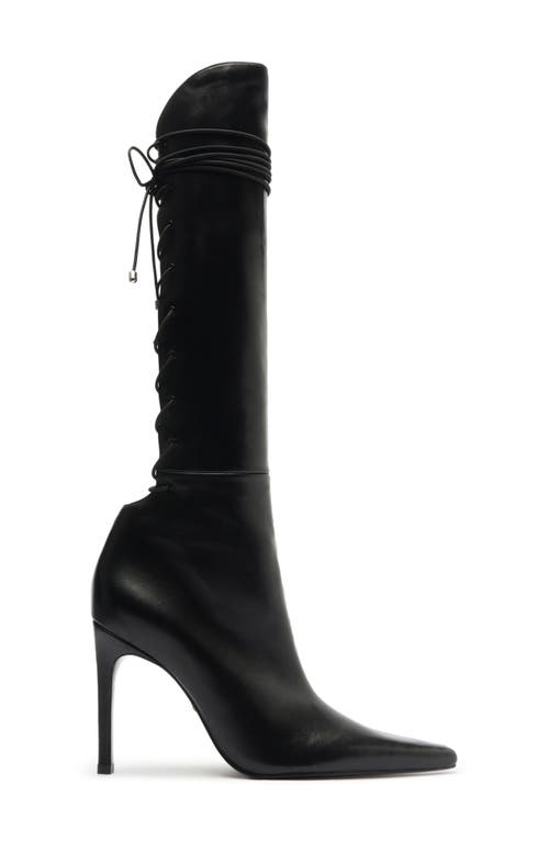 Shop Schutz Gwen Pointed Toe Over The Knee Boot In Black