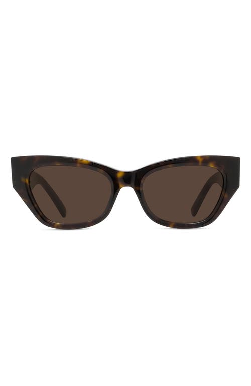 Shop Givenchy 55mm Polarized Cat Eye Sunglasses In Dark Havana/roviex