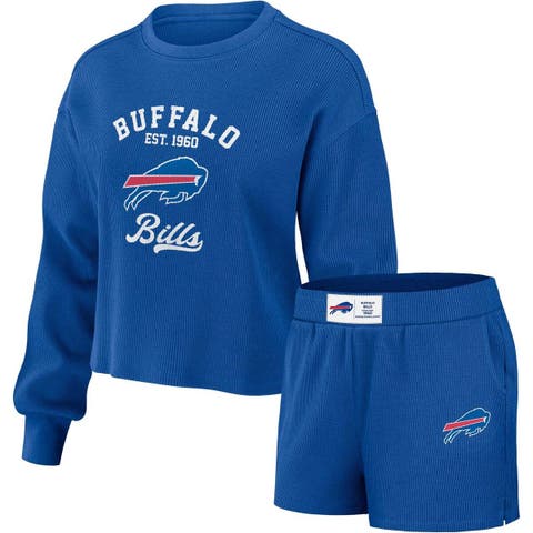 Ladies Buffalo Bills Junk Food Overtime Crewneck Sweatshirt