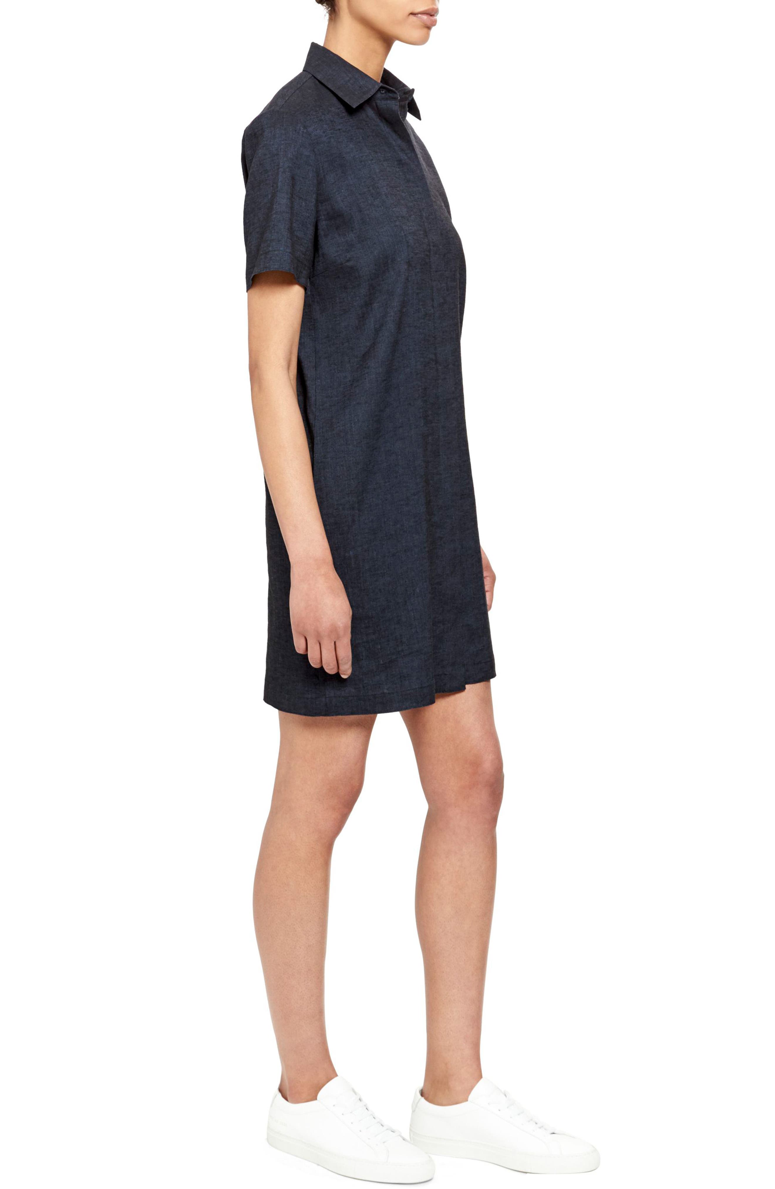 Theory Linen Blend Shirt Dress Nordstrom Rack