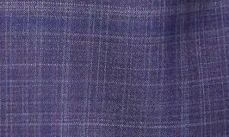Shop Emporio Armani Plaid Virgin Wool Sport Coat In Purple