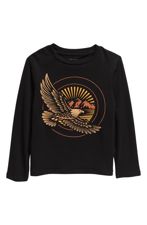 Toddler Eagles Black Long Sleeve Tee 3T