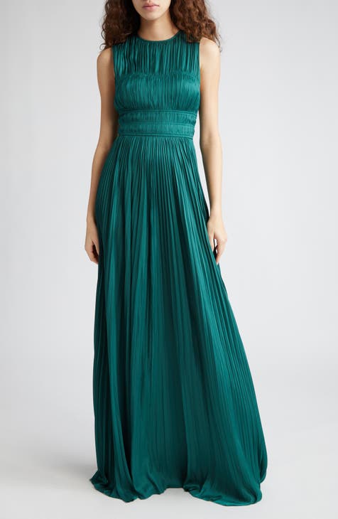 Isabel Satin Halter Mini Dress in Green • Shop American Threads
