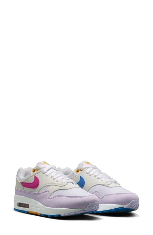 Nike Air Max 1 '87 Sneaker White/Blue/Sundial/Pink at