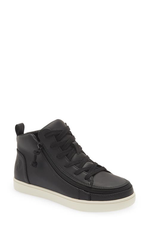 BILLY Footwear Zip Around Mid Top Sneaker in Black