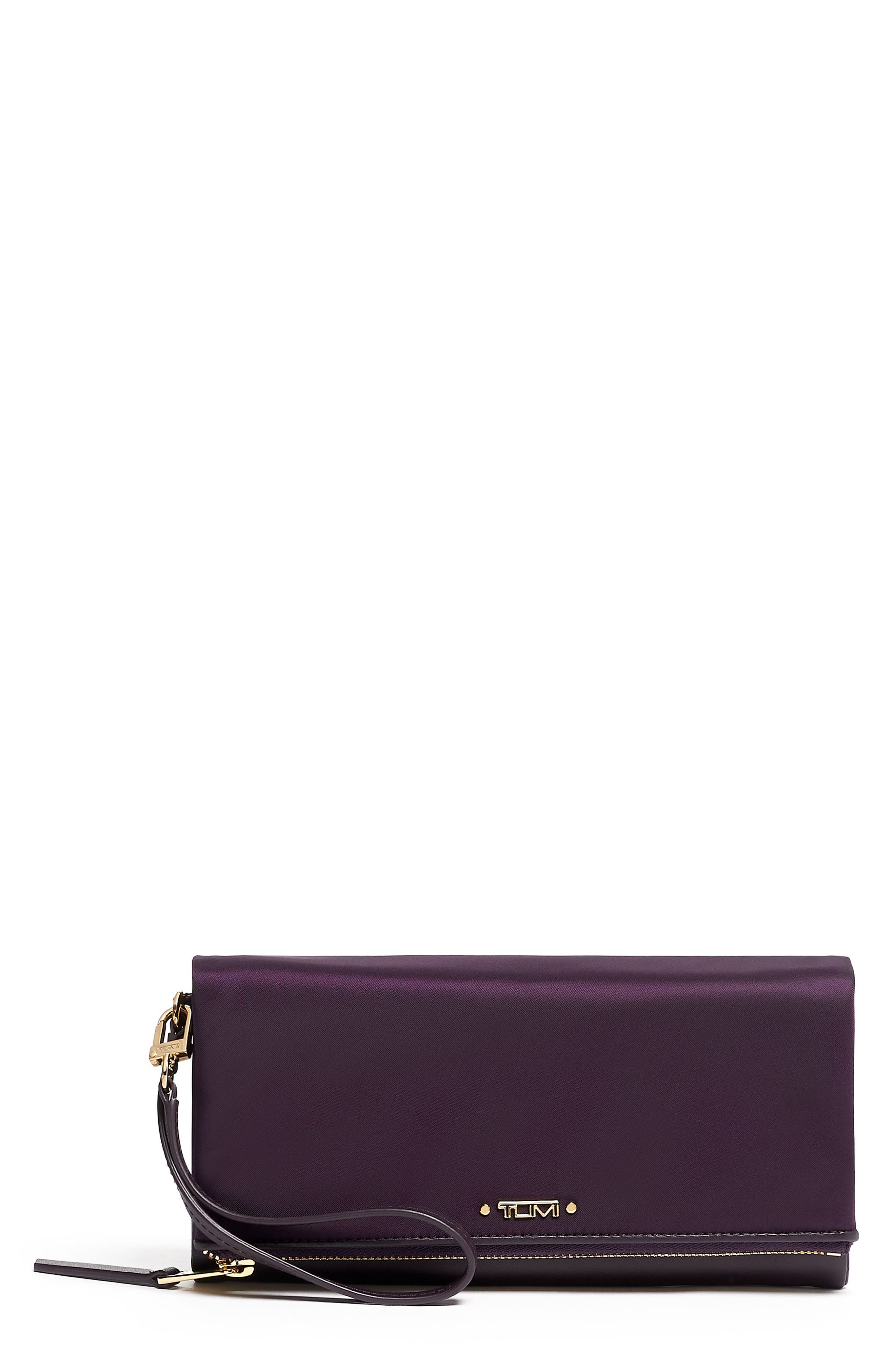 UPC 742315605005 product image for Women's Tumi Voyageur Travel Nylon Wallet - Purple | upcitemdb.com