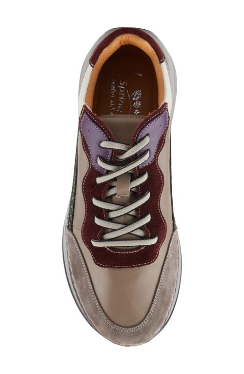 Spring Step Booker Sneaker In Grey Multi