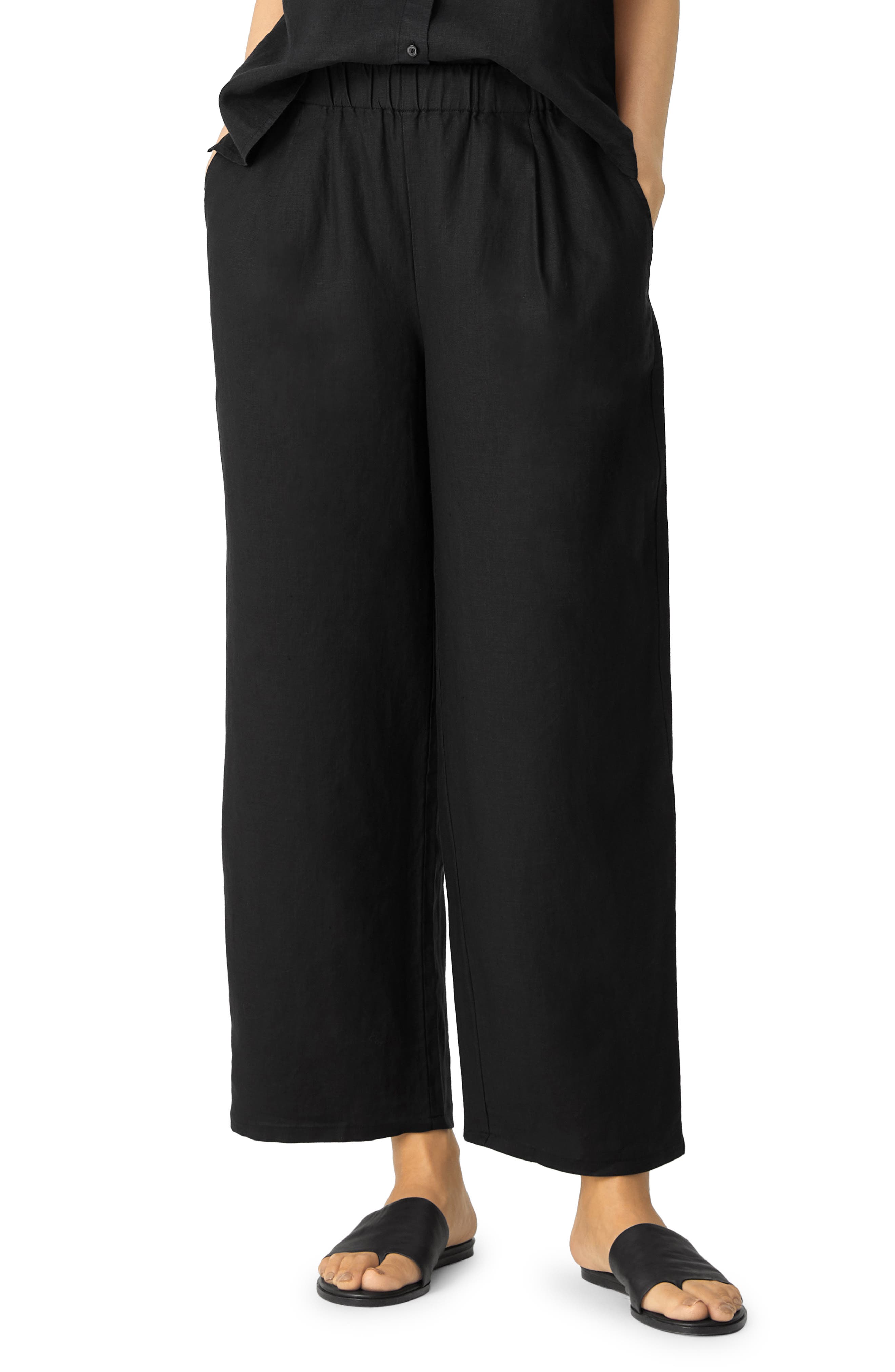 Eileen Fisher Organic Linen Ankle 