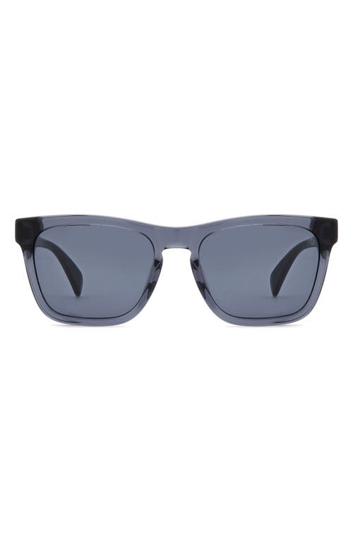rag & bone 54mm Rectangular Sunglasses in Dark Grey/Grey at Nordstrom