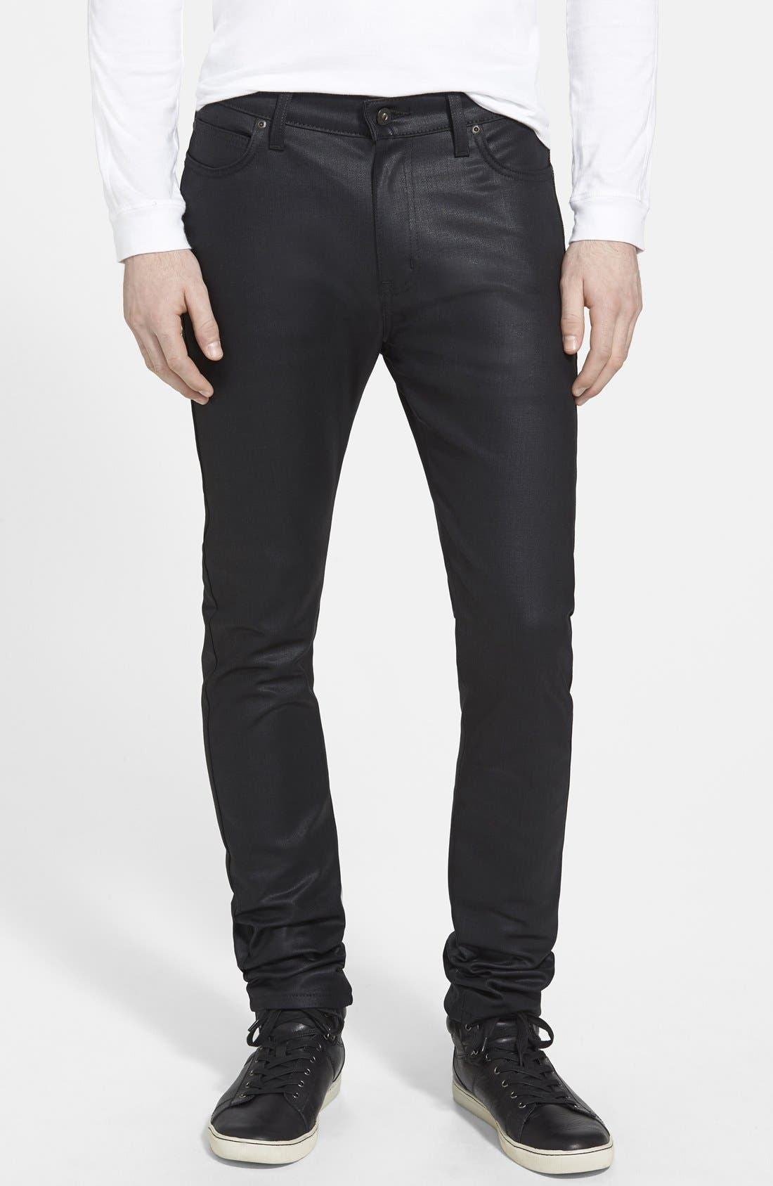 naked and famous waxed denim