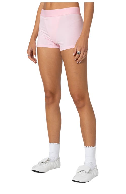 Edikted Bike Shorts In Pink