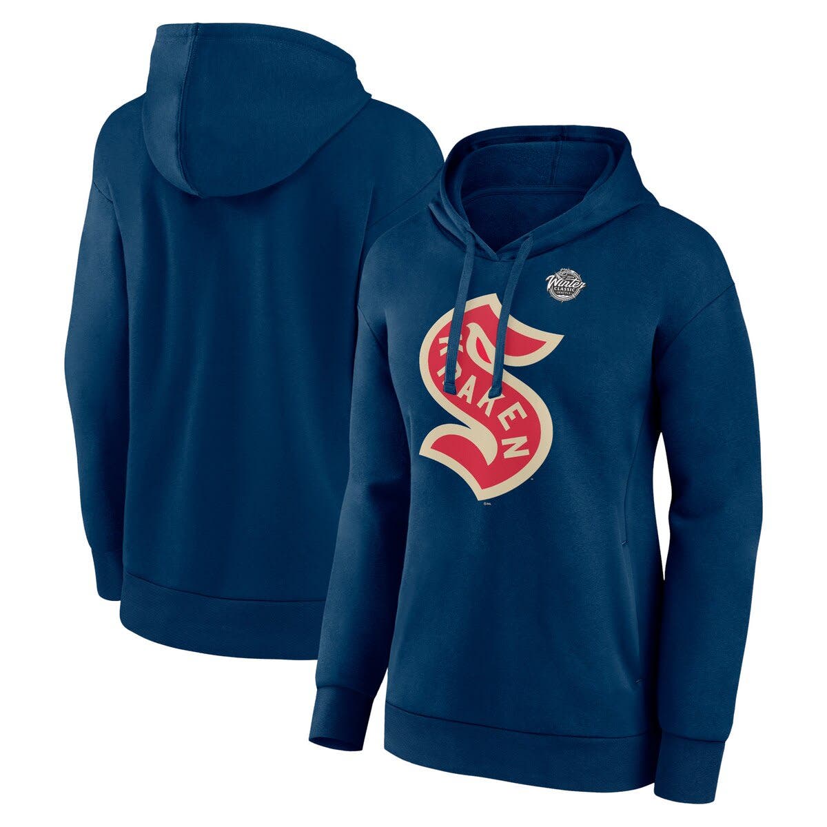 Fanatics Sweat à capuche raglan authentique Pro Rink Seattle Kraken bleu marine Fanatics pour homme | St. Laurent Shopping Centre