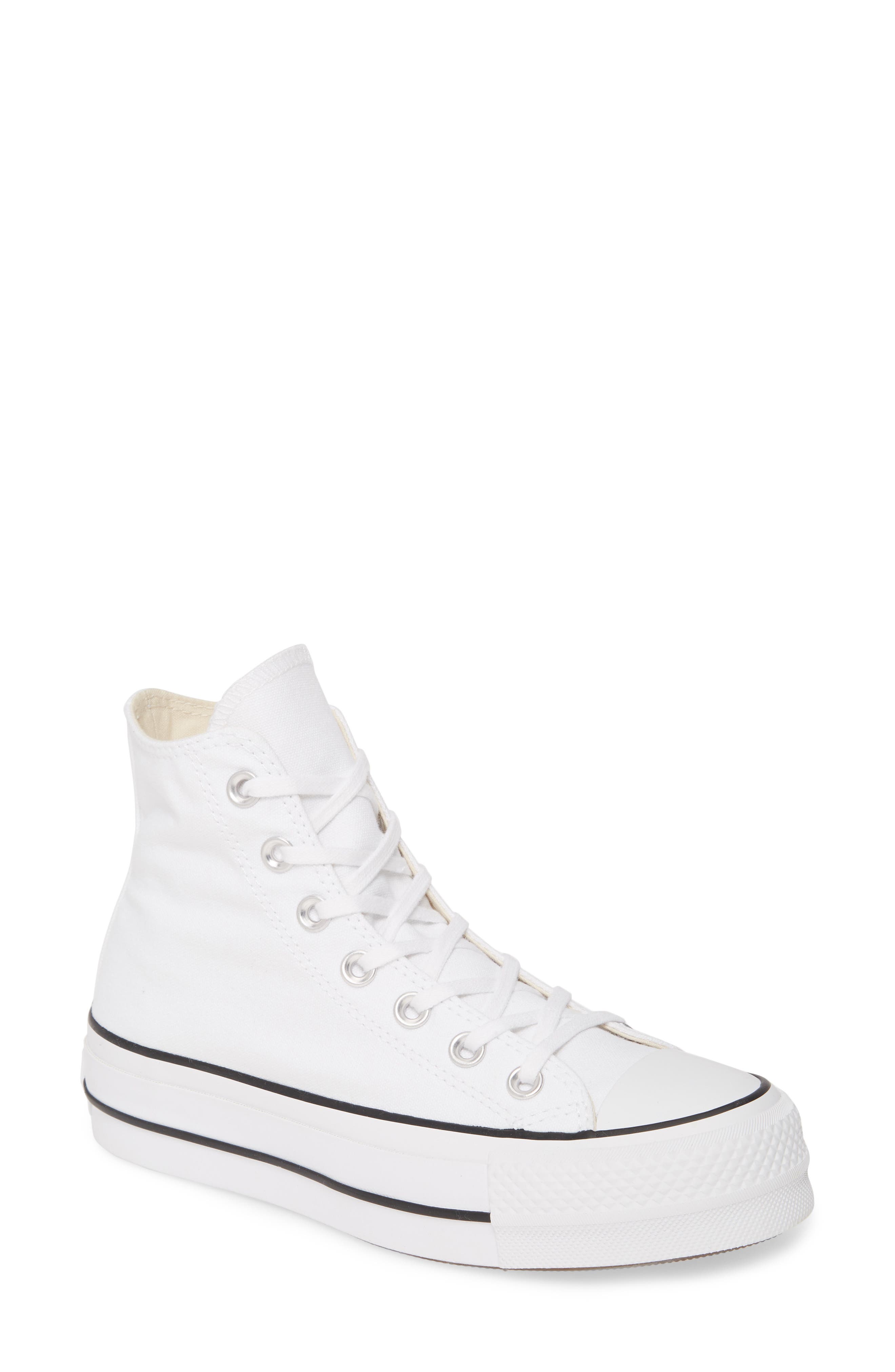 converse all star high top platform sneaker white