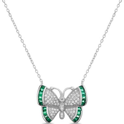 Lesa Michele Butterfly Pendant Necklace