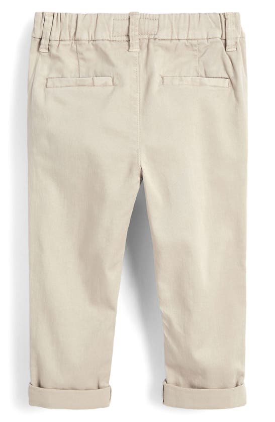 Shop Next Kids' Stretch Cotton Chino Pants In Natural