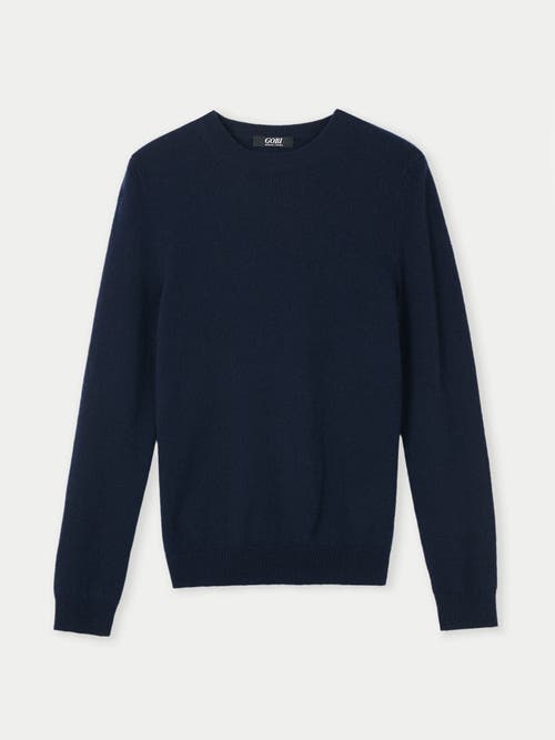 Gobi Cashmere Cashmere Hat And Sweater Set In Navy