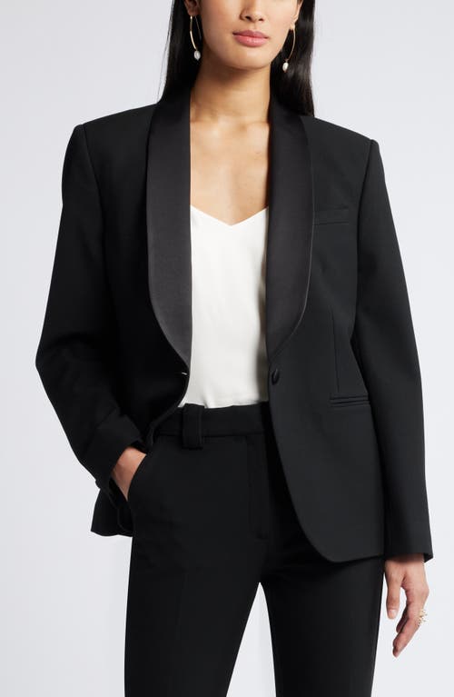 Shop Nordstrom Tuxedo Jacket In Black