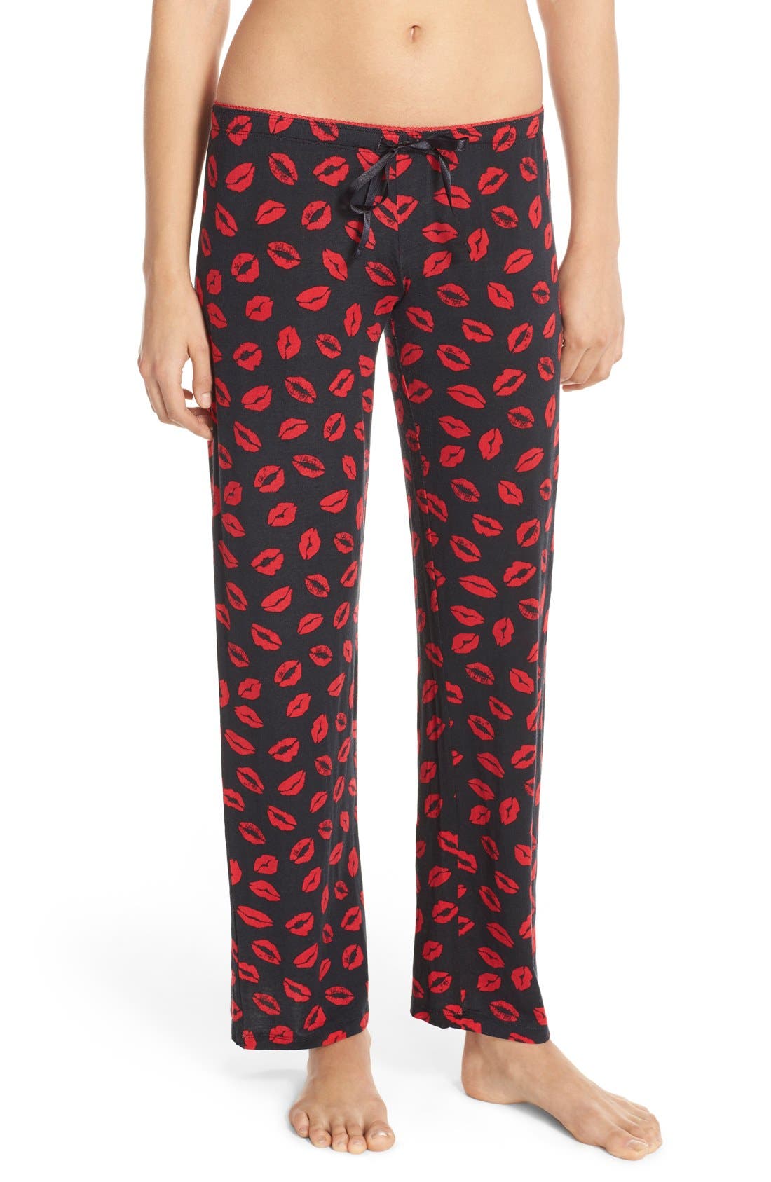 PJ Salvage Lip Print Jersey Lounge Pants Nordstrom