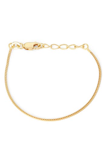 Fzn Wheat Chain Bracelet In Gold