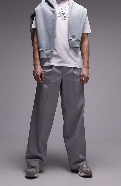 Topman Extreme Baggy Pants Light Grey at Nordstrom, X 32