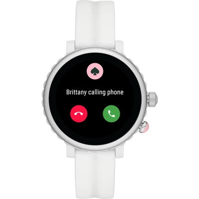 Kate Spade New York Quail Silicone Strap Smartwatch Gift Set, 42Mm