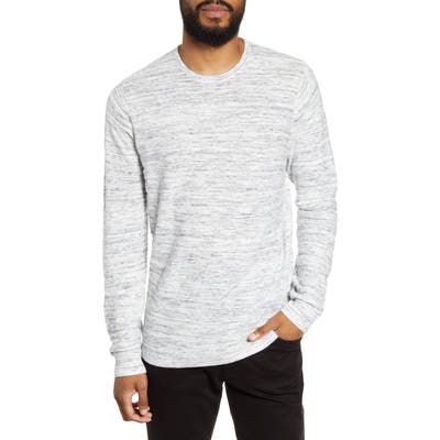 Calibrate Ottoman Textured Crewneck Sweater, Grey