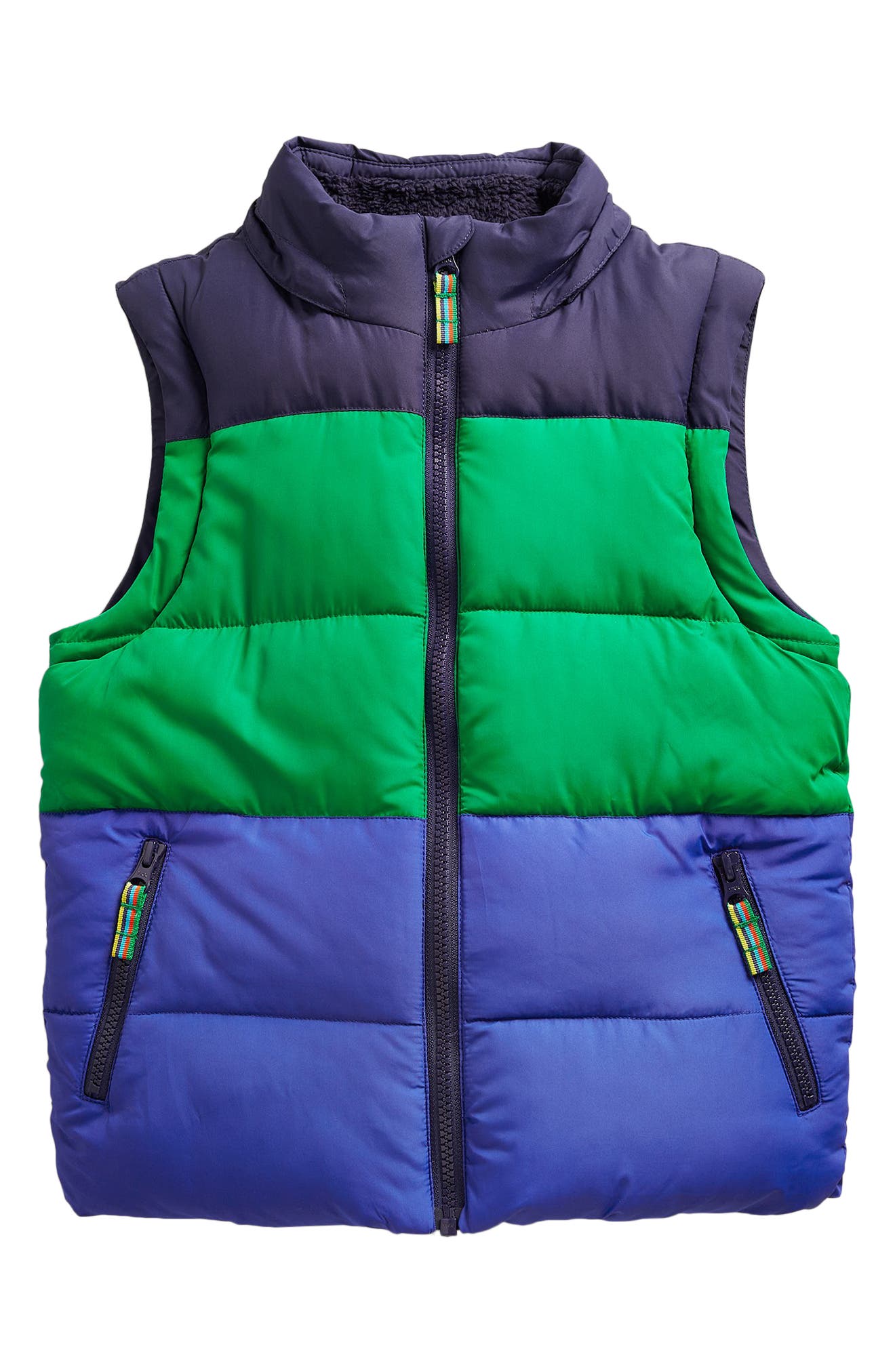 Kids Two-in-One Vest & Puffer Jacket in Bluing Blue Rocket at Nordstrom Nordstrom Clothing Jackets Gilets 