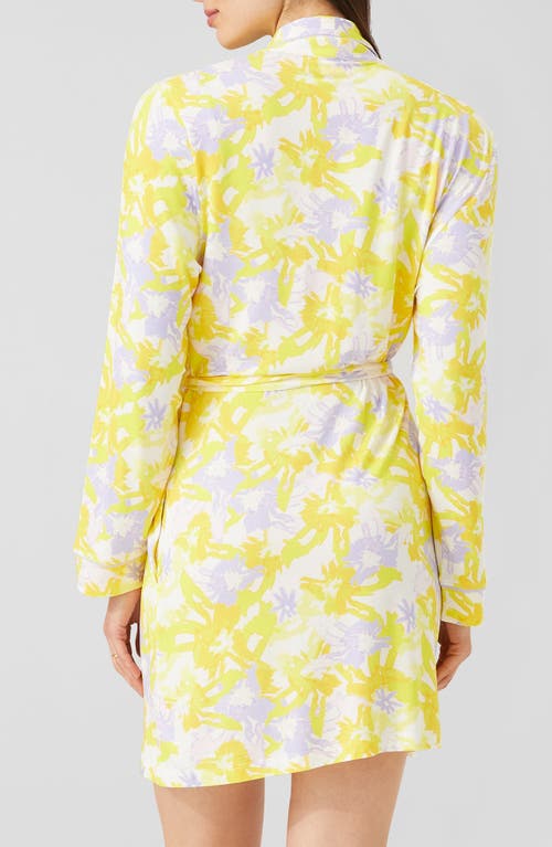 Shop Alivia Joey Print Robe In Painterly Petals