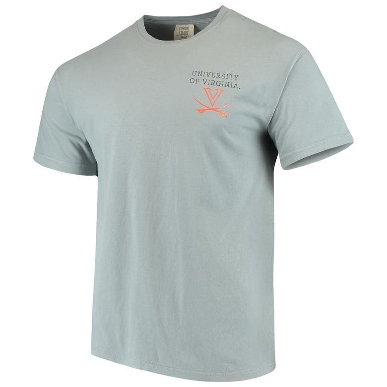 Image One Men's Gray Virginia Cavaliers Team Comfort Colors Campus Scenery T-shirt
