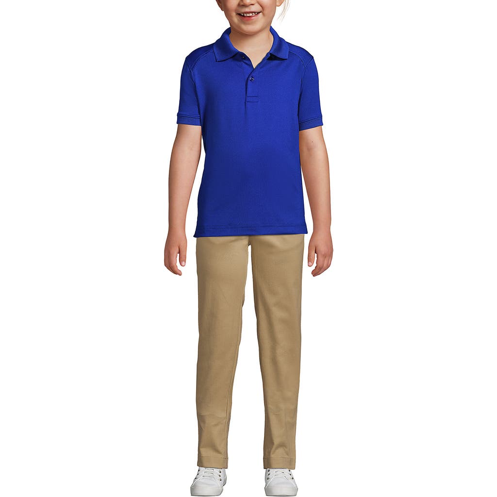 LANDS' END LANDS' END SCHOOL UNIFORM KIDS SHORT SLEEVE RAPID DRY POLO SHIRT
