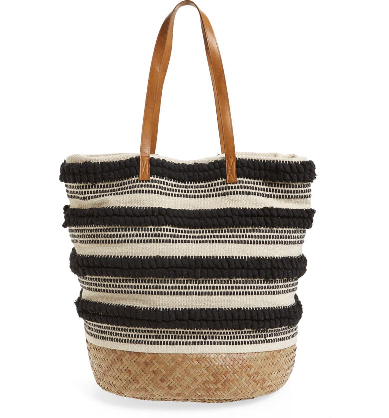 Sole Society Woven Bottom Tote | Nordstrom