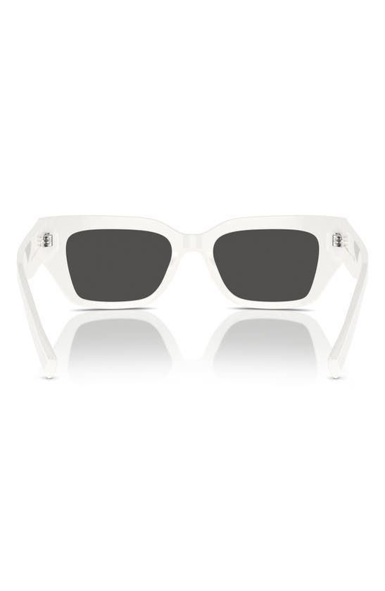 Shop Dolce & Gabbana Dolce&gabbana 52mm Cat Eye Sunglasses In White