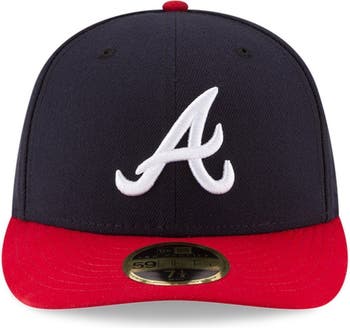 Atlanta Braves Fitted New Era Low Profile 7 1/4 Hat